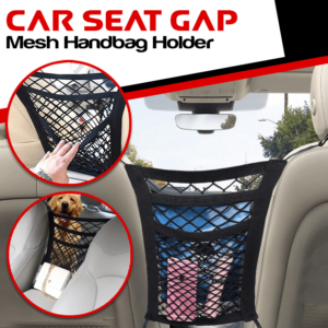 Car Seat Gap Elastic Mesh Handbag Holder