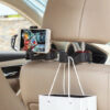 Car Seat Rear Hook with Mobile Phone Holder