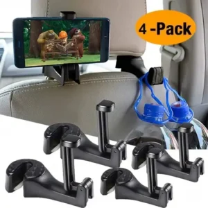 Car Seat Rear Hook with Mobile Phone Holder