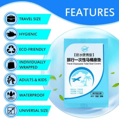 Disposable Plastic Toilet Seat Cover