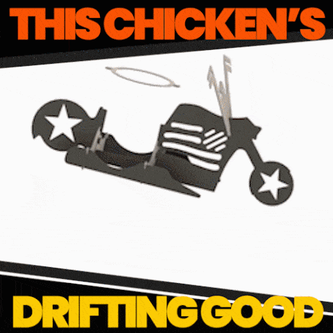 Drifting Roast Chicken Motorcycle