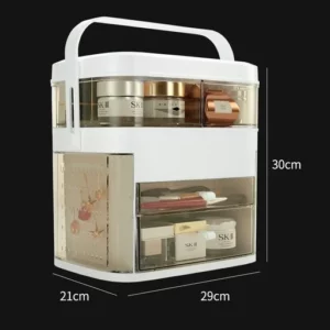 LED Light Makeup Storage Mirror