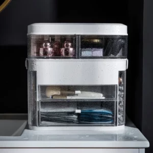 LED Light Makeup Storage Mirror