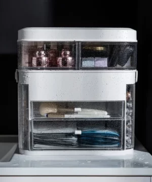 LED Light Makeup Storage Mirror