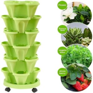 Layered Superimposed Vegetable and Fruit Cultivation Pots