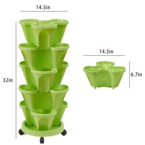 Layered Superimposed Vegetable and Fruit Cultivation Pots