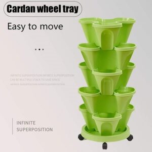Layered Superimposed Vegetable and Fruit Cultivation Pots