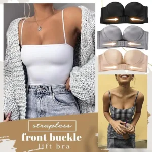 Premium Strapless Front Buckle Lift Bra