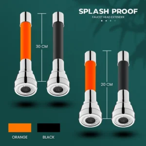 Splash Proof Faucet Head Extender