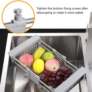 Stainless Steel Telescopic Drain Basket