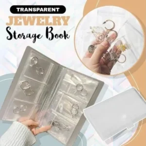 Transparent Jewellery Storage Book Set