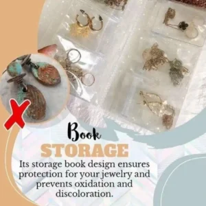 Transparent Jewellery Storage Book Set