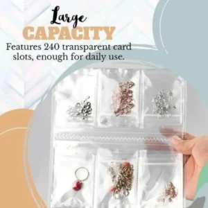 Transparent Jewellery Storage Book Set