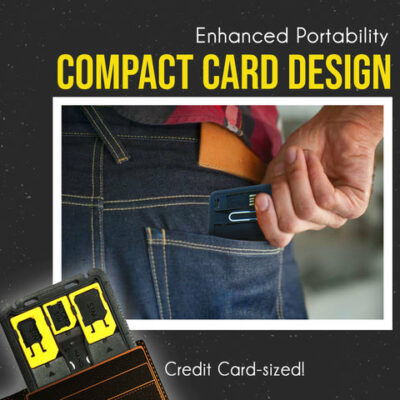 Ultra Thin 5 in 1 Smart SIM Storage Card