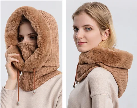 Winter Knit Set Unisex Warm Wind-Proof Cap