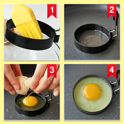 Non Stick omelett ringform