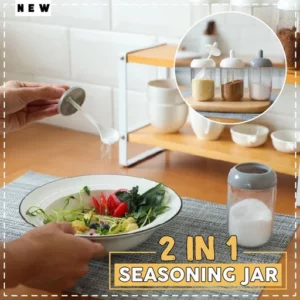 2 in 1 Sauce Seasoning Jar with Spoon