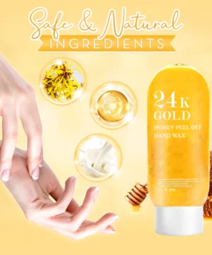 24K Gold Honey Peel Off Hand Wax