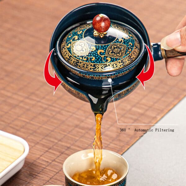 Macchina da tè con rotazione a 360°
