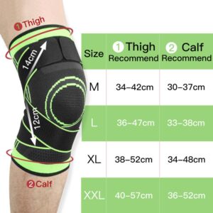 360 Strong Full Compression Knee Support With Strap