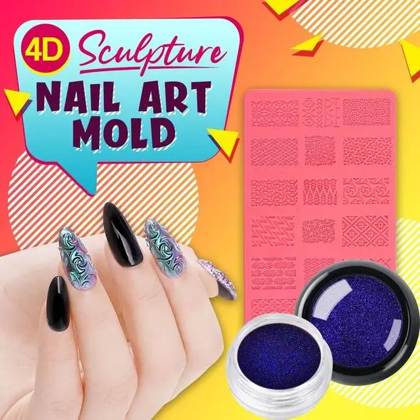 4D Eskultura Nail Art Moldak