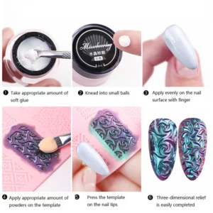 4D Sculpture Nail Art Molds