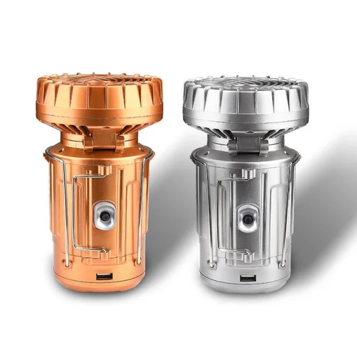 6 in 1 Portable Outdoor LED Camping Lantern with Fan