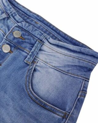 Вінтажні кльошові джинси з високою талією на гудзиках 90-х