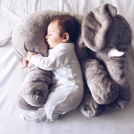 可愛的大象毛絨玩具枕頭