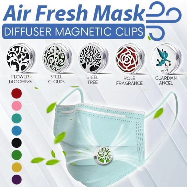 Air Fresh Mask Diffuser Magnetic Clips