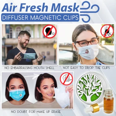 Air Fresh Mask Diffuser Clips ແມ່ເຫຼັກ