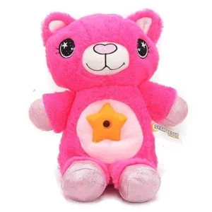 Baby Stuffed Animal with Starry Light Projector
