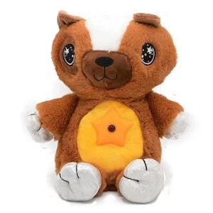 Baby Stuffed Animal with Starry Light Projector