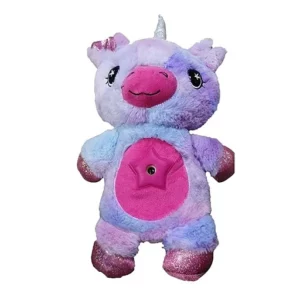 Baby Stuffed Animal with Starry Light Projector