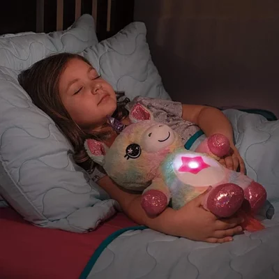 Baby Stuffed Animal with Starry Light Projector