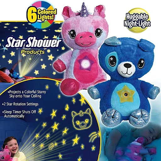 ตุ๊กตาสัตว์ยัดไส้ด้วยเครื่องฉายแสง Starry