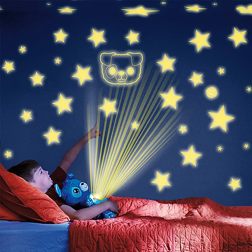 Baby Stuffed Animal karo Starry Light Projector