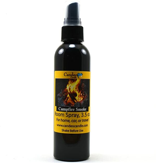 Candeo Candle Campfire Smoke - 3.5 oz Room Spray - Perfeito para Casa - Carro ou Viagem