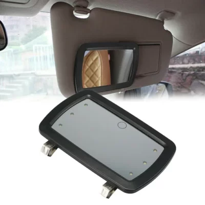 Car Sun Visor Makeup Mirror with LED Lights