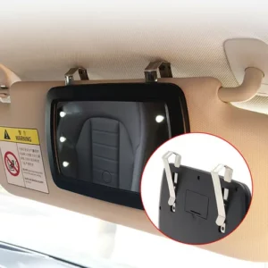 Car Sun Visor Makeup Mirror with LED Lights