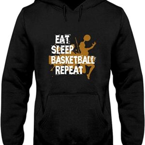 Eat Sleep Basketball Repeat - Funny Love Báketball Gìt Hoodie