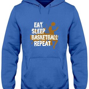 Eat Sleep Basketball Repeat - Funny Love Báketball Gìt Hoodie