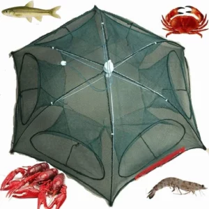 Sulankstomas skėčių žvejybos tinklas