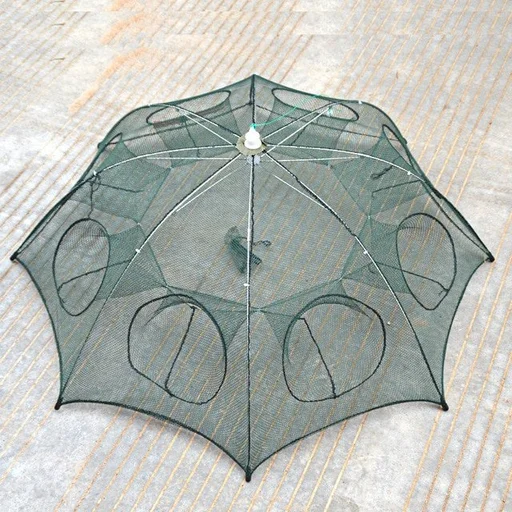 Red de pesca plegable para paraguas