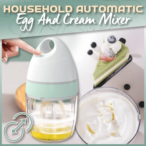 Husholdnings automatiske æggepisker og flødemixer