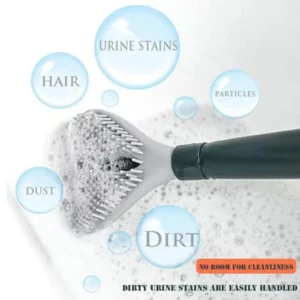 Household Punch-Free Wall Hanging Long Handle Silicone Toilet Brush