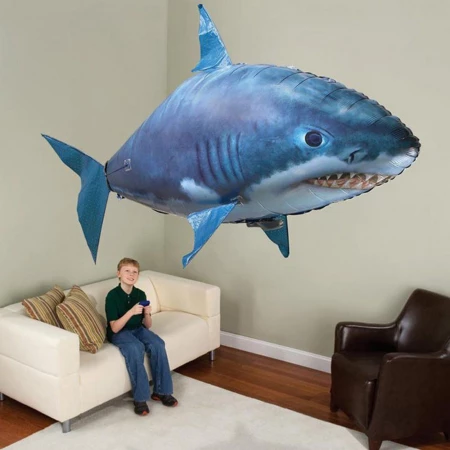 Shark ji dûr ve tê kontrol kirin Flying Inflatable