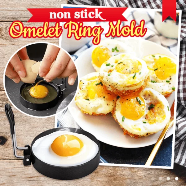 Neljepljivi kalup za prstenje za omlet