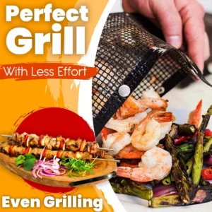 OneGrill Reusable Non Stick Barbecue Mesh Pouch