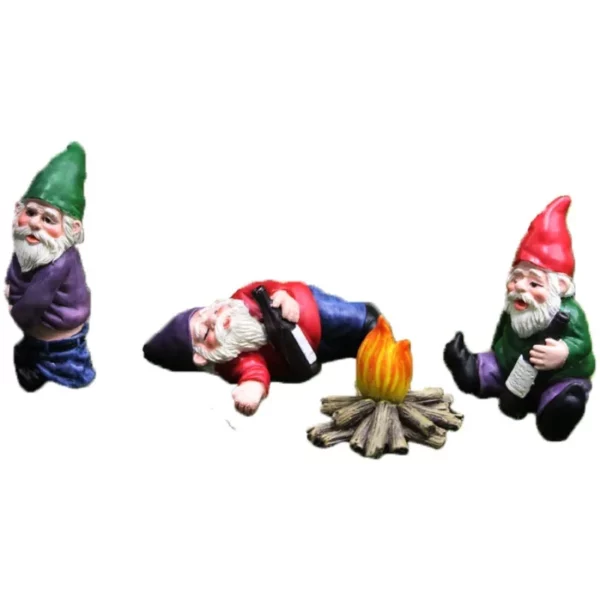 Resin Dwarfs Drunk Gnome Statue